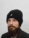 Шапка KANGOL арт. K3663 Merino Wool Rib Beanie (черный)